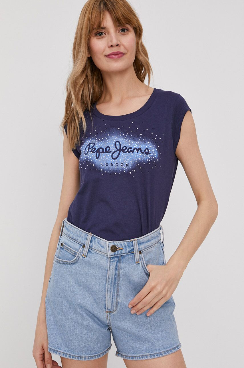 Pepe Jeans t-shirt sötétkék - Pepit.hu