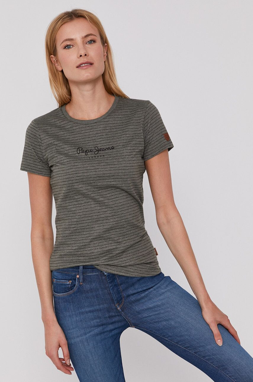 Pepe Jeans t-shirt Mahsa női zöld - Pepit.hu