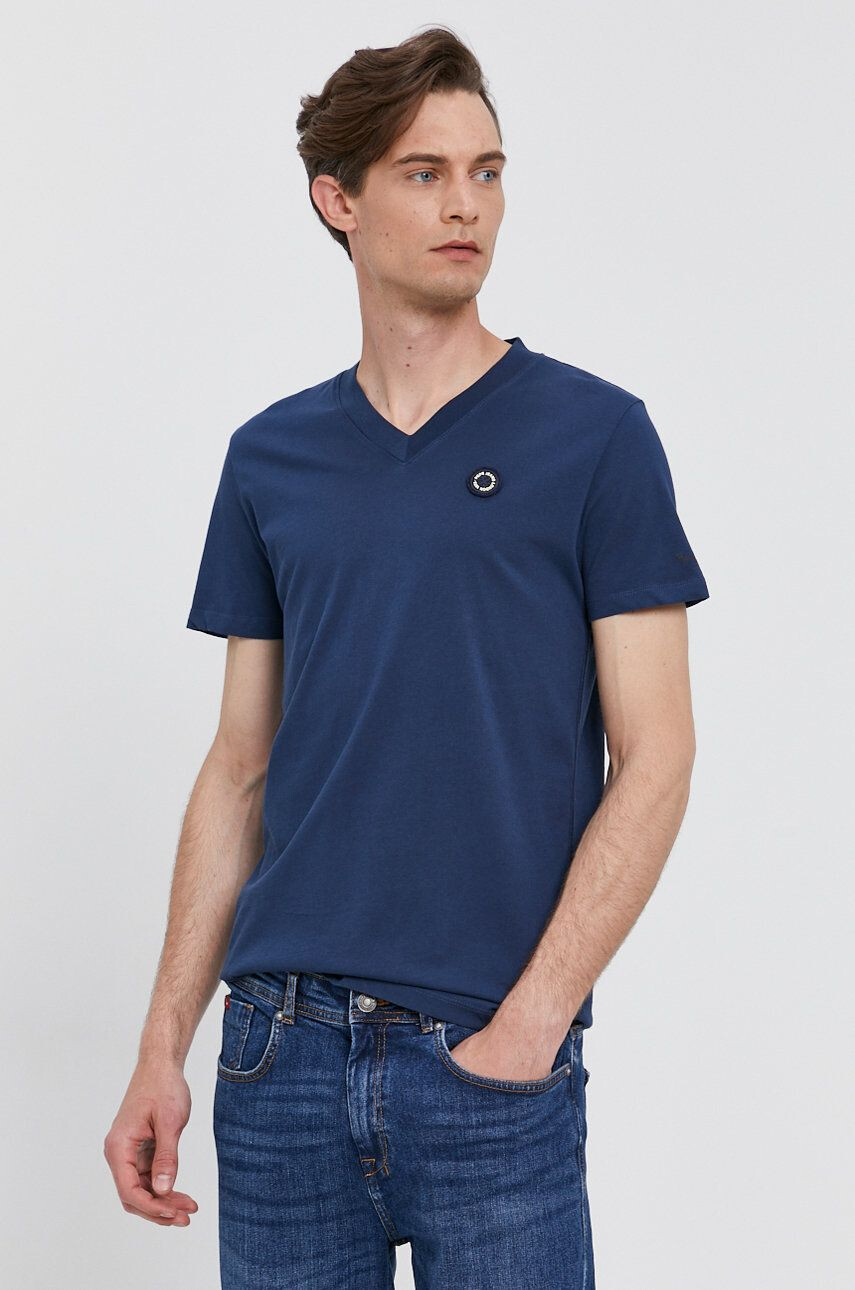 Pepe Jeans t-shirt WILFRID sötétkék férfi sima - Pepit.hu