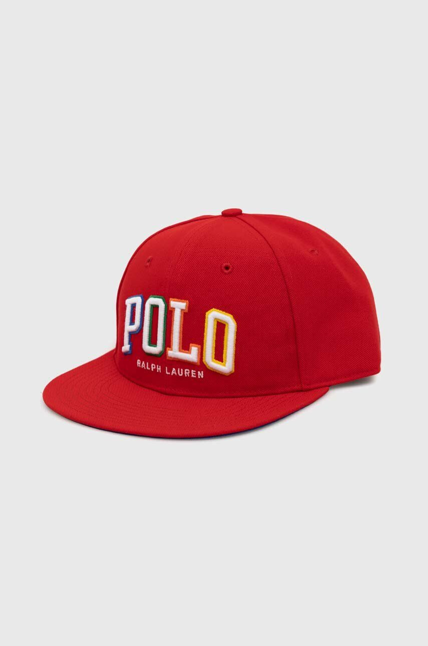 Polo Ralph Lauren baseball sapka piros nyomott mintás - Pepit.hu