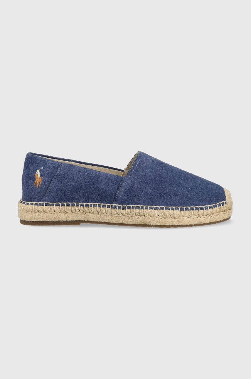 Polo Ralph Lauren espadrilles velúrból CEVIO sötétkék - Pepit.hu