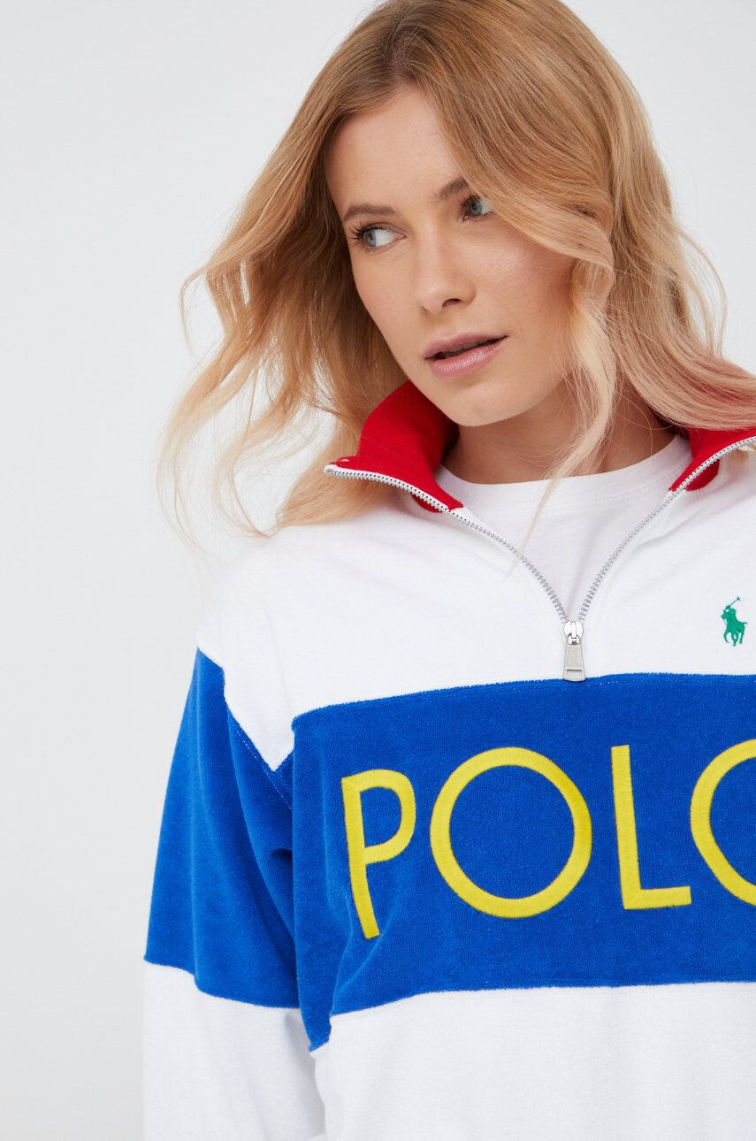 Polo Ralph Lauren felső fehér női mintás - Pepit.hu