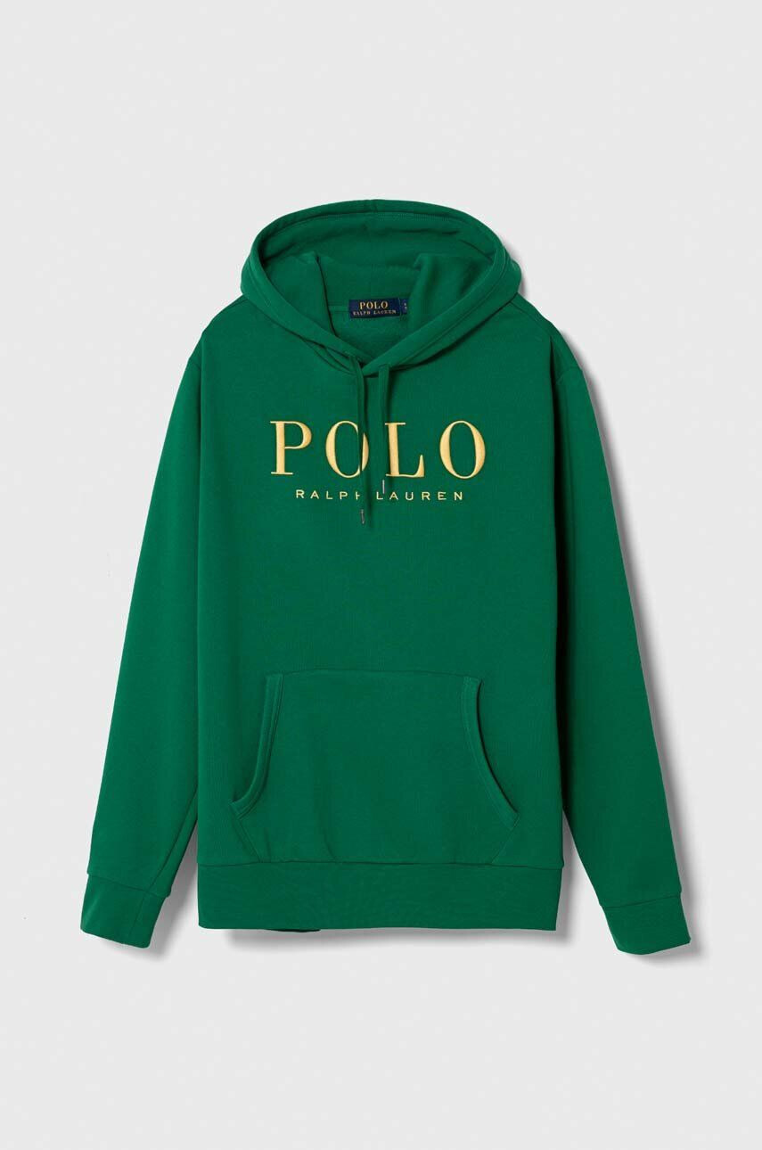 Polo Ralph Lauren felső zöld férfi nyomott mintás kapucnis - Pepit.hu