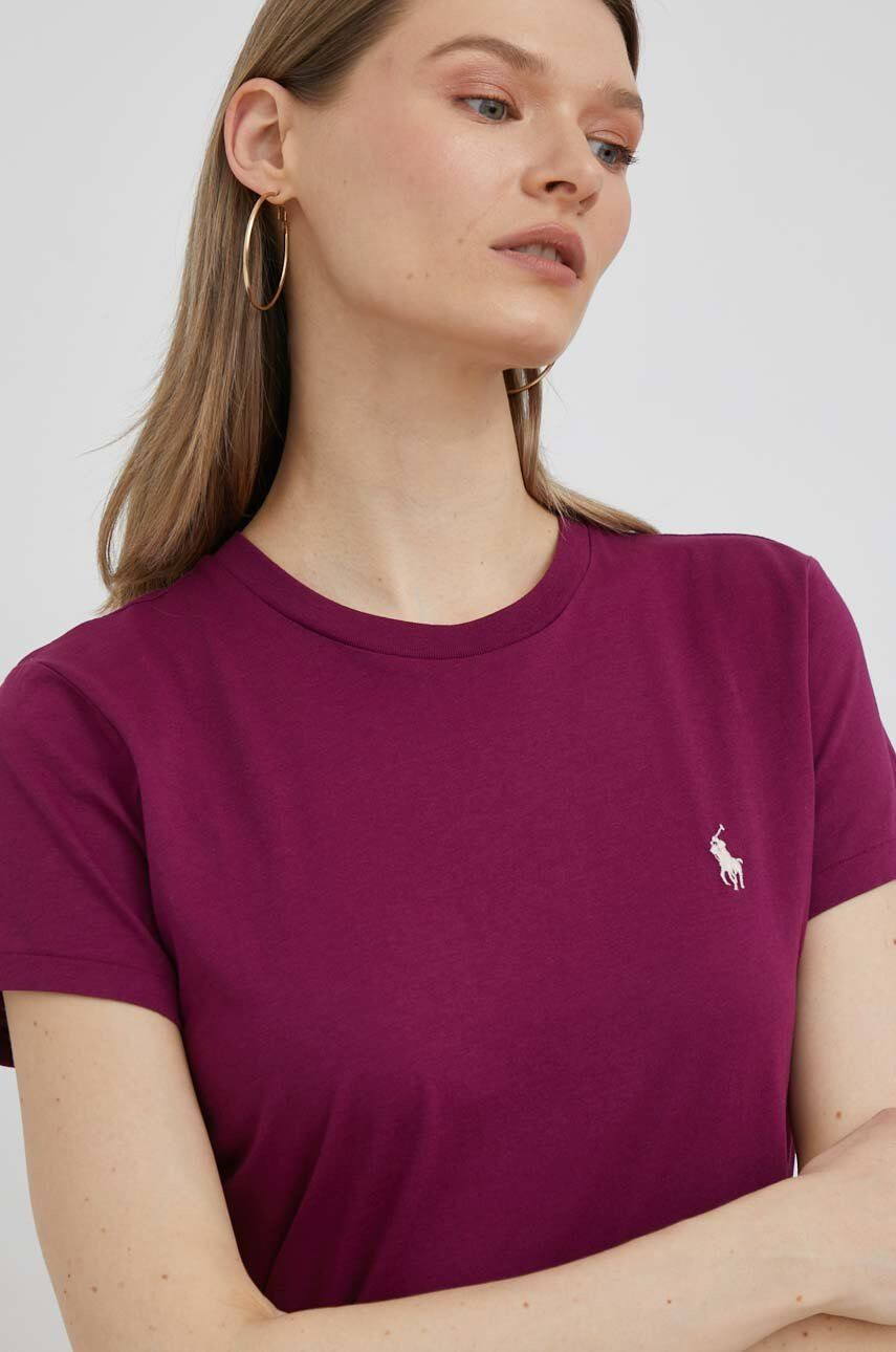 Polo Ralph Lauren pamut póló bordó - Pepit.hu