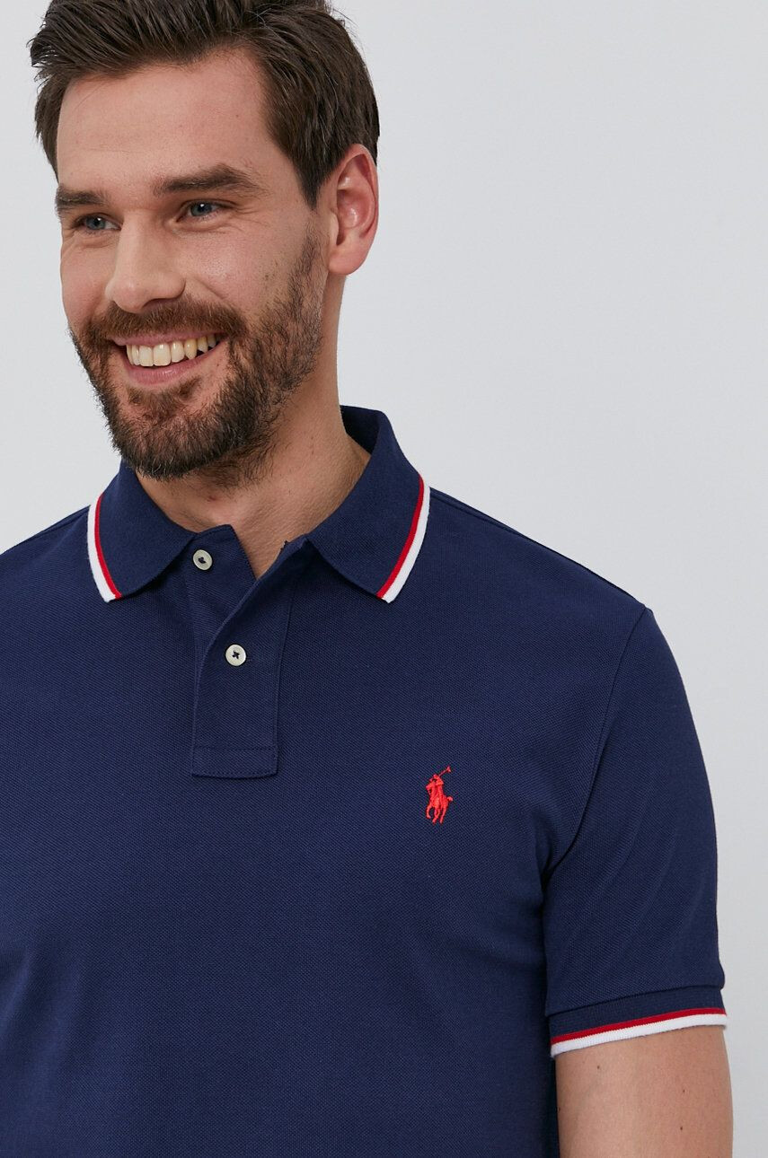 Polo Ralph Lauren poló sötétkék férfi sima - Pepit.hu