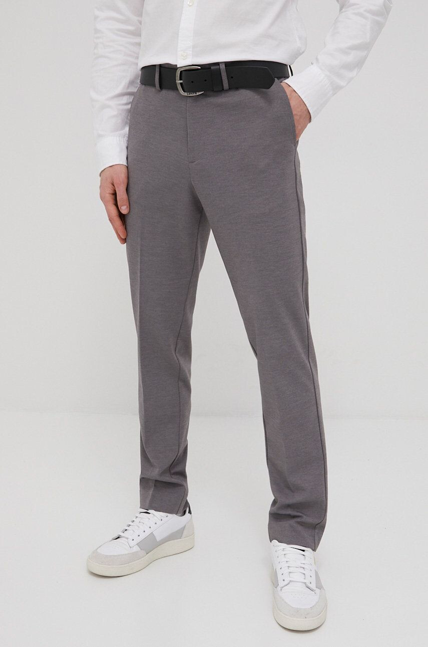 Premium by Jack&Jones nadrág férfi szürke testhezálló - Pepit.hu