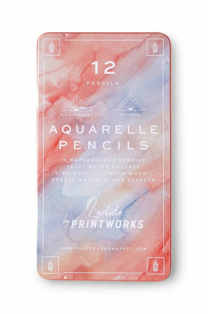 Printworks ceruza készlet tokban Aquarelle (12 db) - Pepit.hu