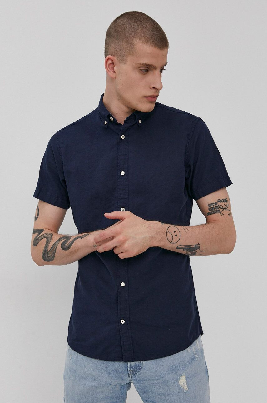 Produkt by Jack & Jones ing férfi galléros sötétkék regular - Pepit.hu