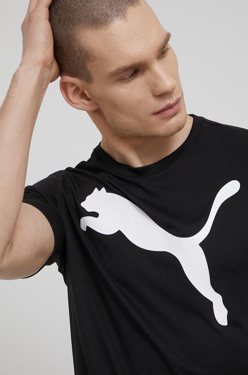 Puma edzős póló Active Big Logo 586724 szürke nyomott mintás - Pepit.hu