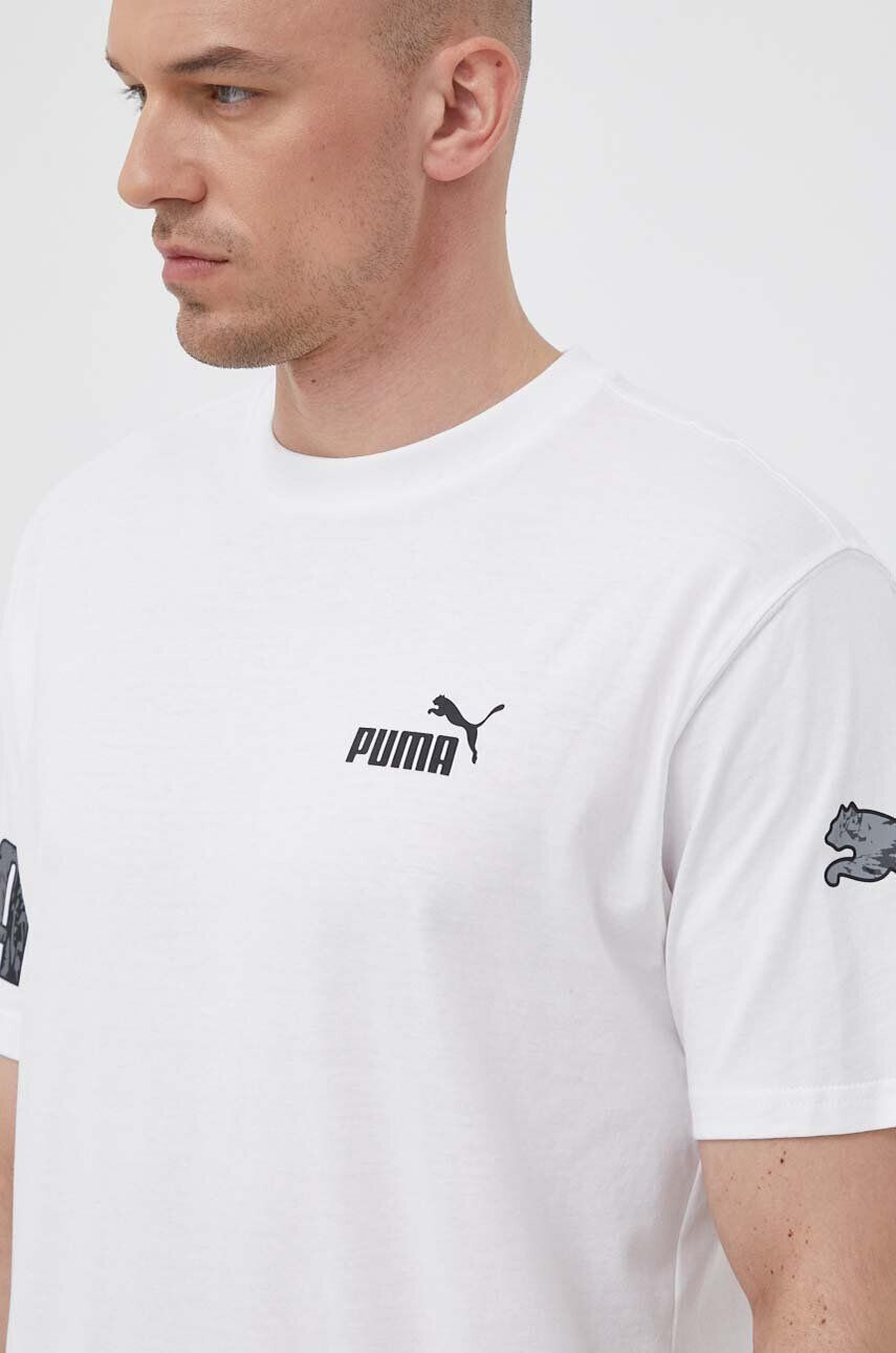 Puma pamut póló zöld nyomott mintás - Pepit.hu