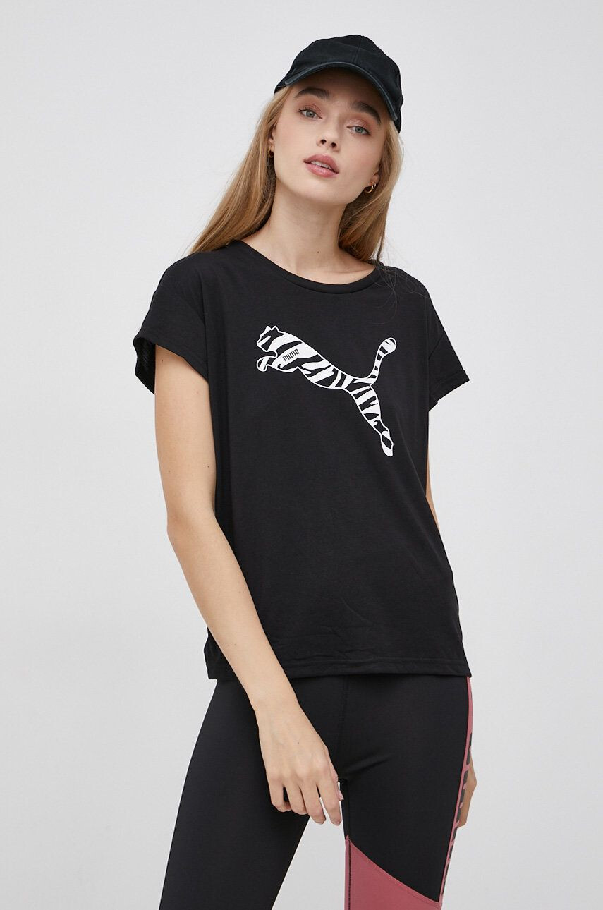 Puma t-shirt női fekete - Pepit.hu