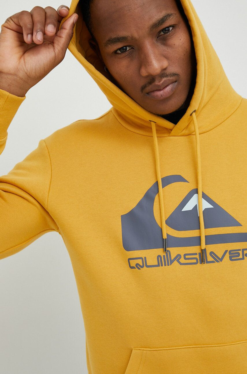 Quiksilver felső sárga férfi nyomott mintás kapucnis - Pepit.hu