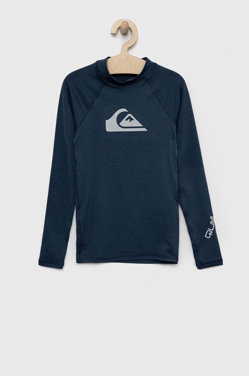 Quiksilver gyerek hosszúujjú sötétkék nyomott mintás - Pepit.hu