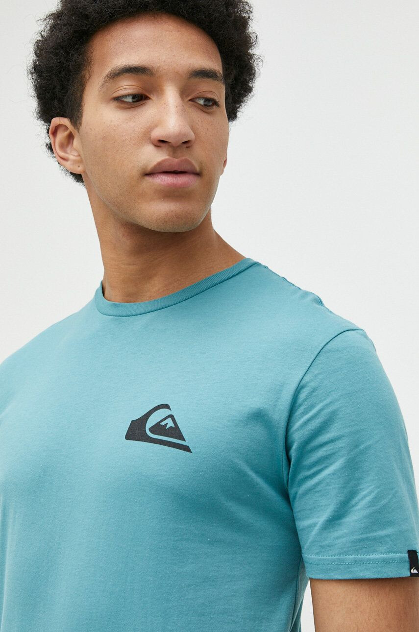 Quiksilver pamut póló türkiz sima - Pepit.hu