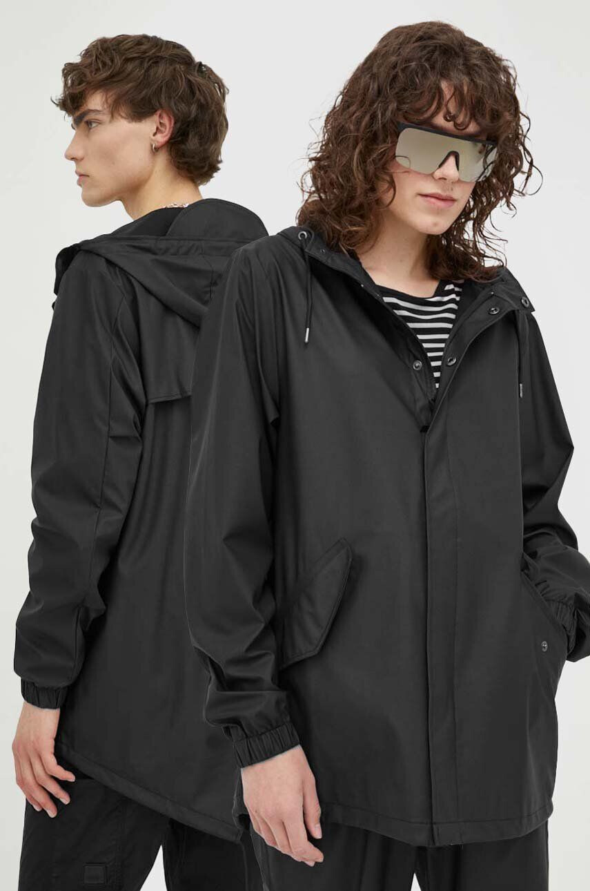 Rains esődzseki 18010 Fishtail Jacket fekete átmeneti - Pepit.hu