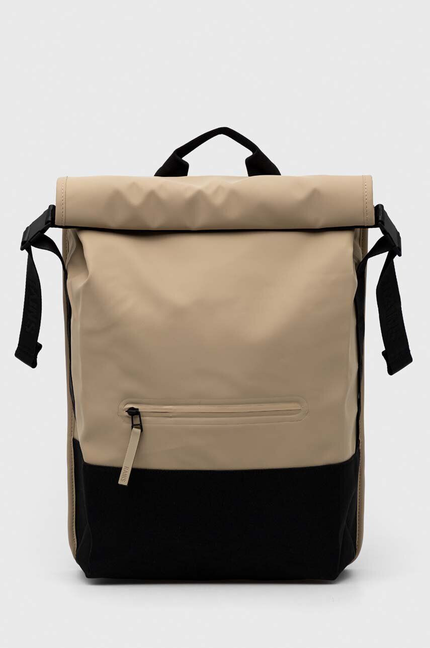 Rains hátizsák 13760 Trail Rolltop Backpack bézs nagy sima - Pepit.hu