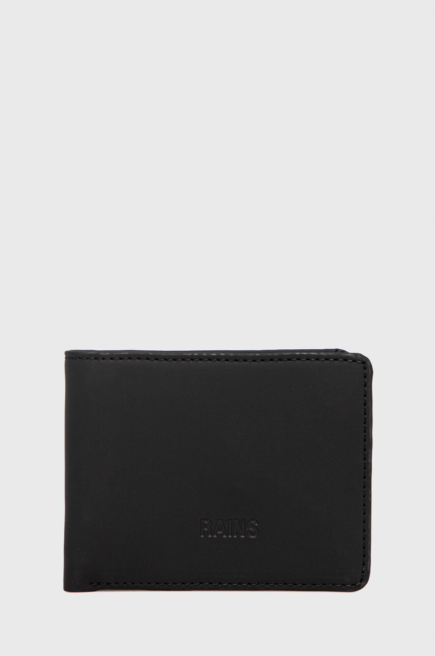 Rains pénztárca 16600 Folded Wallet fekete - Pepit.hu