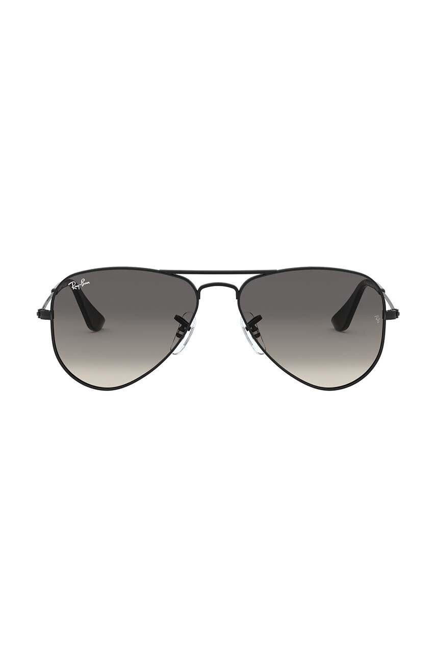 Ray-Ban gyerek napszemüveg Junior Aviator fekete 0RJ9506S - Pepit.hu