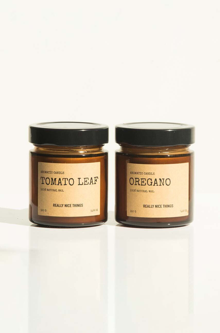 Really Nice Things illatgyertyák Tomato Leaf & Oregano 2 x 100 g 2 db - Pepit.hu