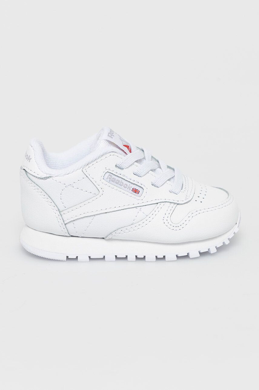 Reebok Classic gyerek cipő CL LTHR FZ2093 fehér - Pepit.hu