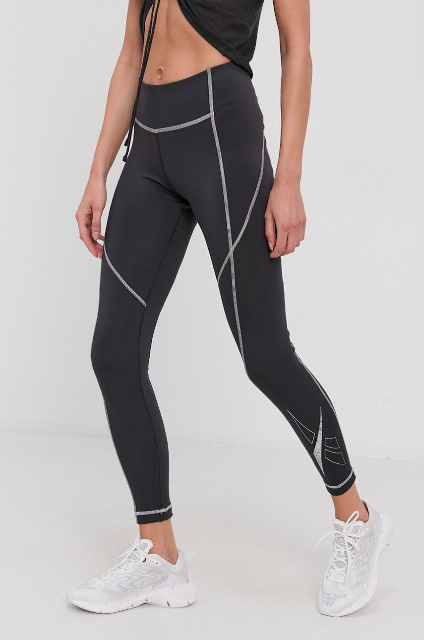 Reebok legging szürke női nyomott mintás - Pepit.hu