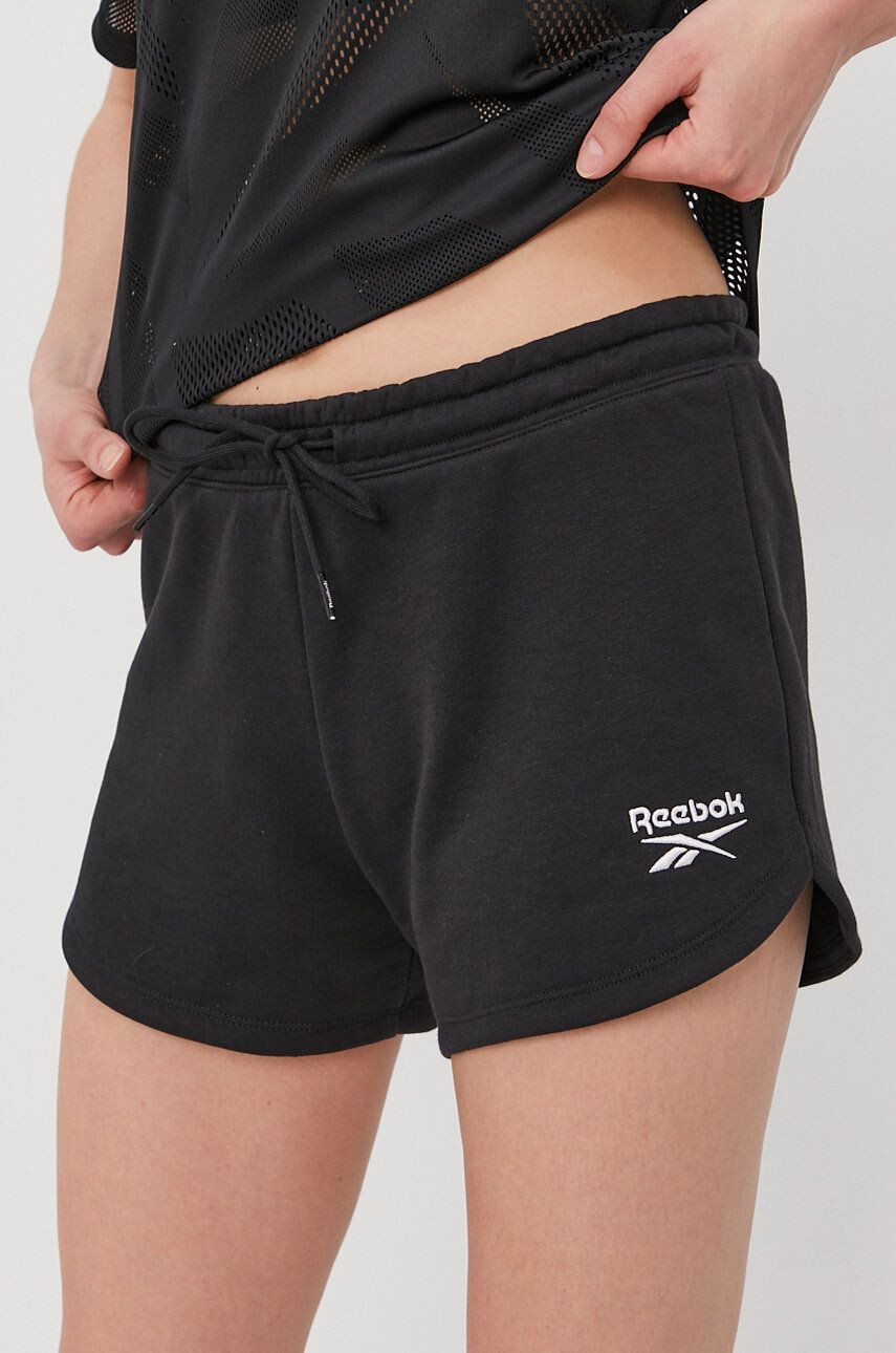 Reebok rövidnadrág GL2554 női fekete sima közepes derékmagasságú - Pepit.hu