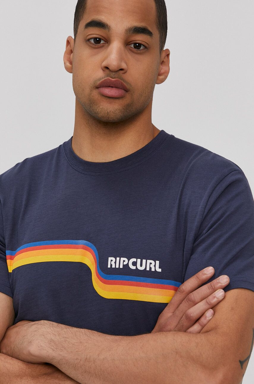 Rip Curl t-shirt sötétkék férfi nyomott mintás - Pepit.hu