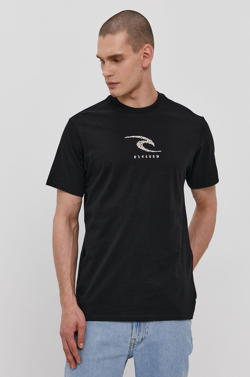 Rip Curl t-shirt fekete férfi nyomott mintás - Pepit.hu