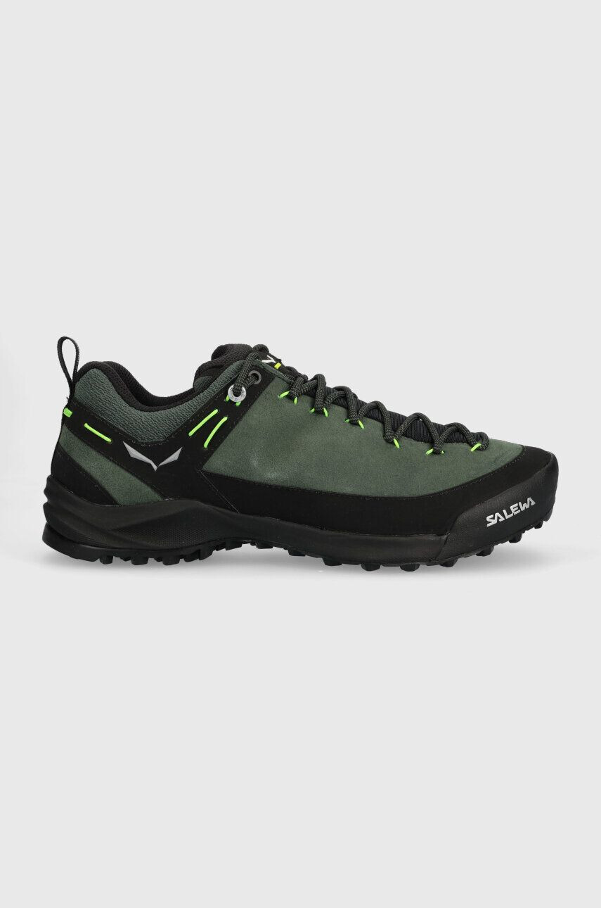 Salewa cipő Wildfire Leather zöld férfi - Pepit.hu