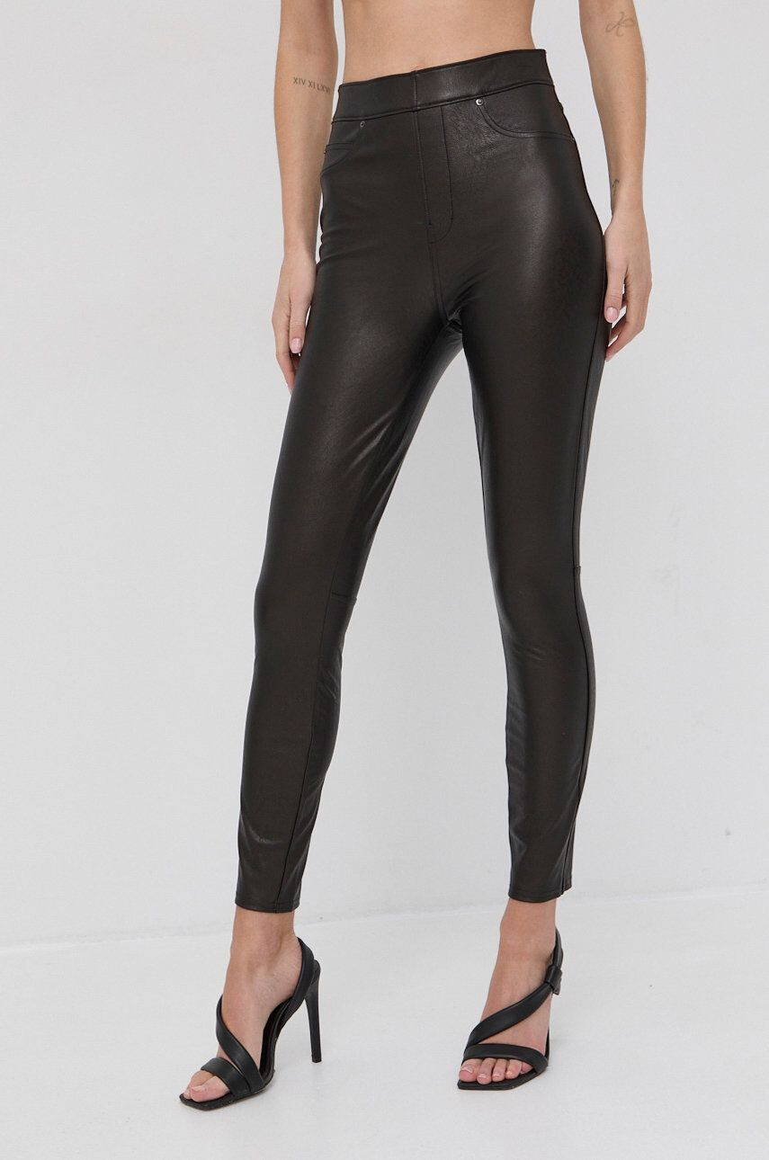 Spanx alakformáló leggings Leather-Like Ankle Skinny barna női sima - Pepit.hu