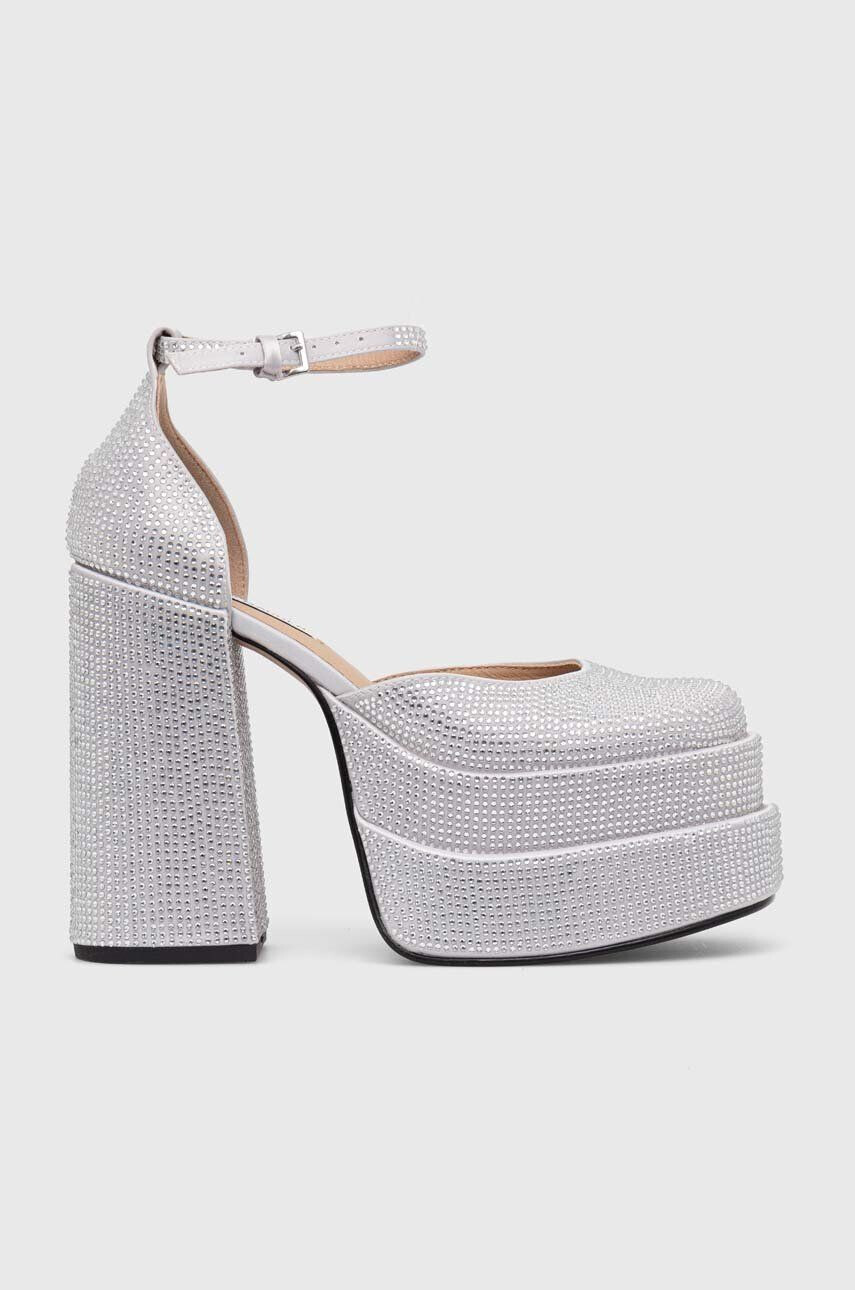 Steve Madden körömcipő Charlize-R ezüst magassarkú SM11002257 - Pepit.hu