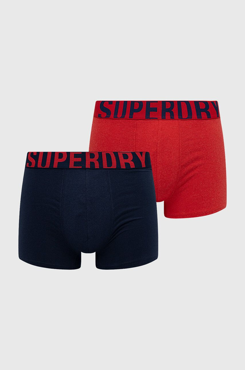 Superdry boxeralsó (2-pack) sötétkék férfi - Pepit.hu