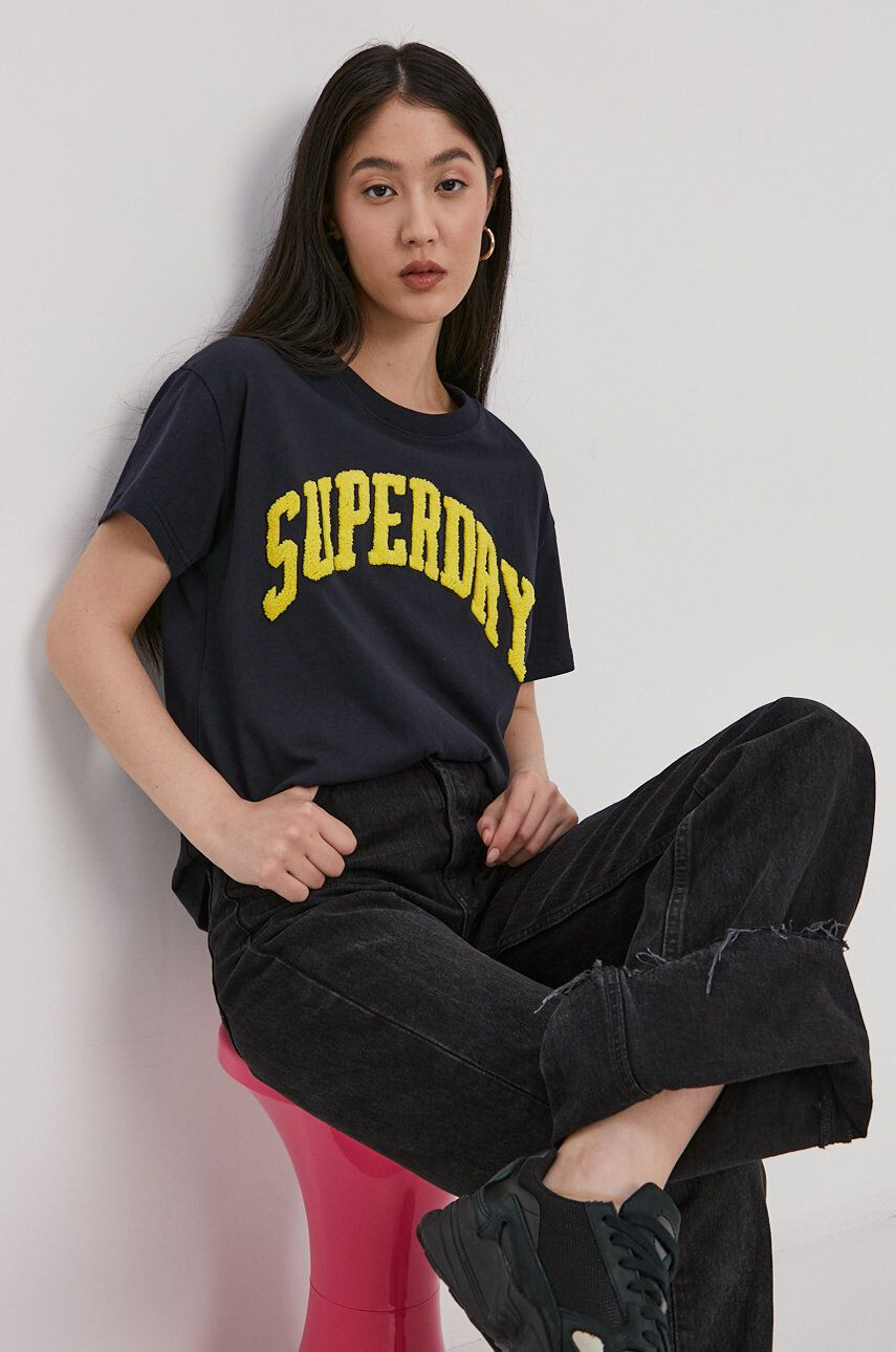 Superdry pamut póló piros - Pepit.hu