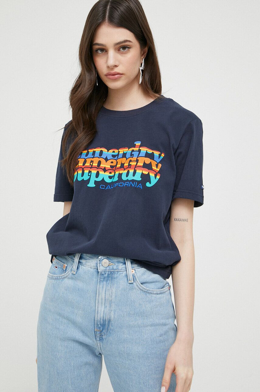 Superdry pamut póló fehér - Pepit.hu