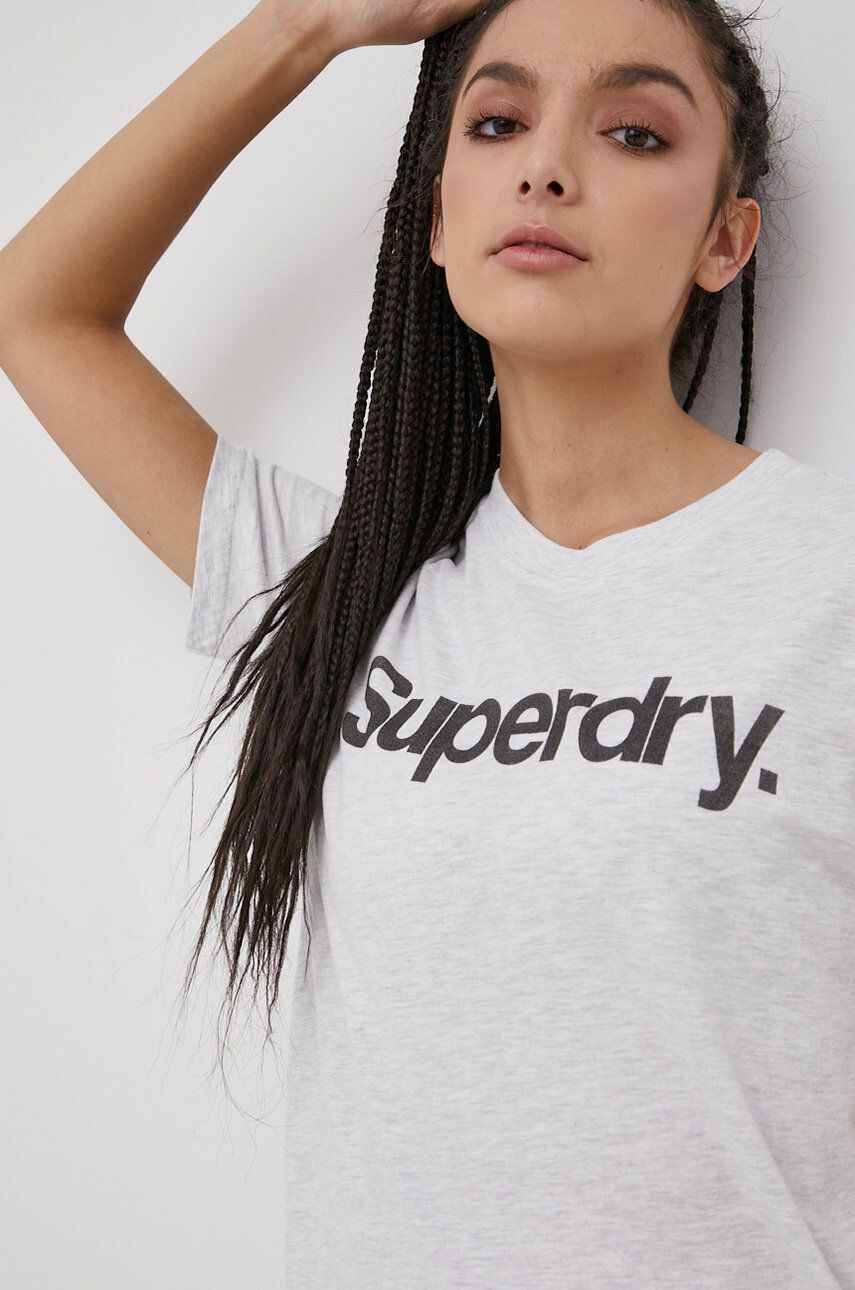 Superdry t-shirt szürke - Pepit.hu