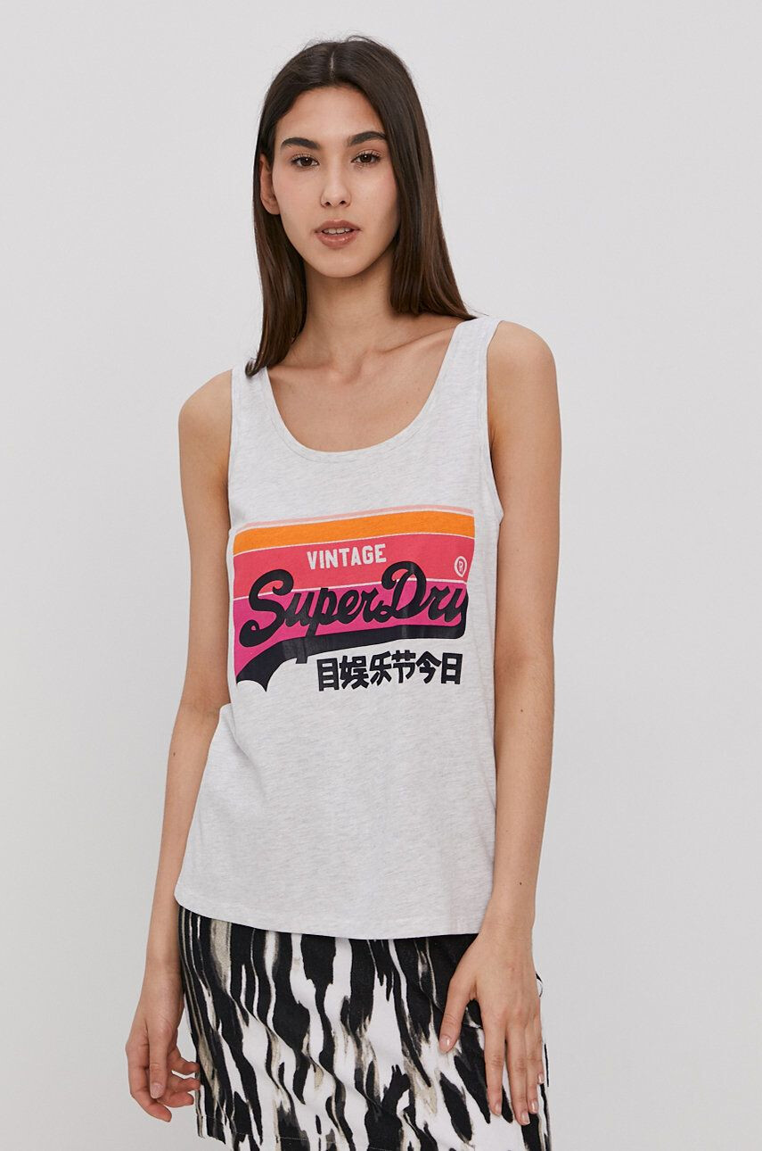 Superdry top női fehér - Pepit.hu