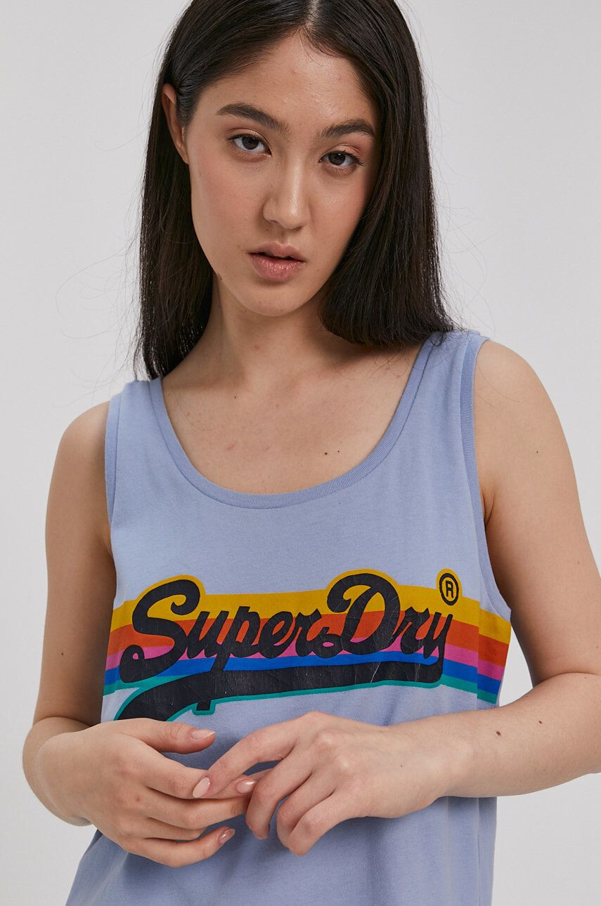 Superdry top női türkiz - Pepit.hu