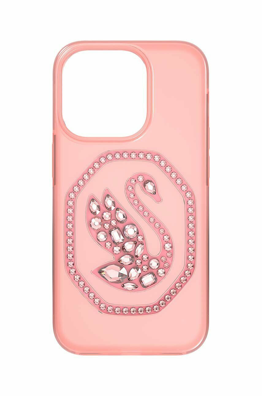 Swarovski telefon tok iPhone® 14 Pro rózsaszín - Pepit.hu