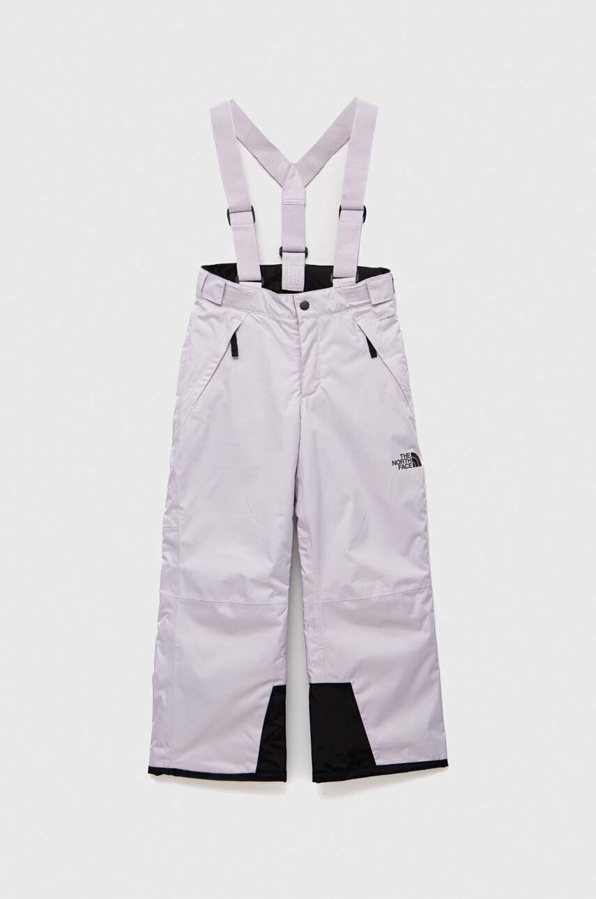 The North Face gyerek sínadrág TEEN SNOWQUEST SUSPENDER lila - Pepit.hu