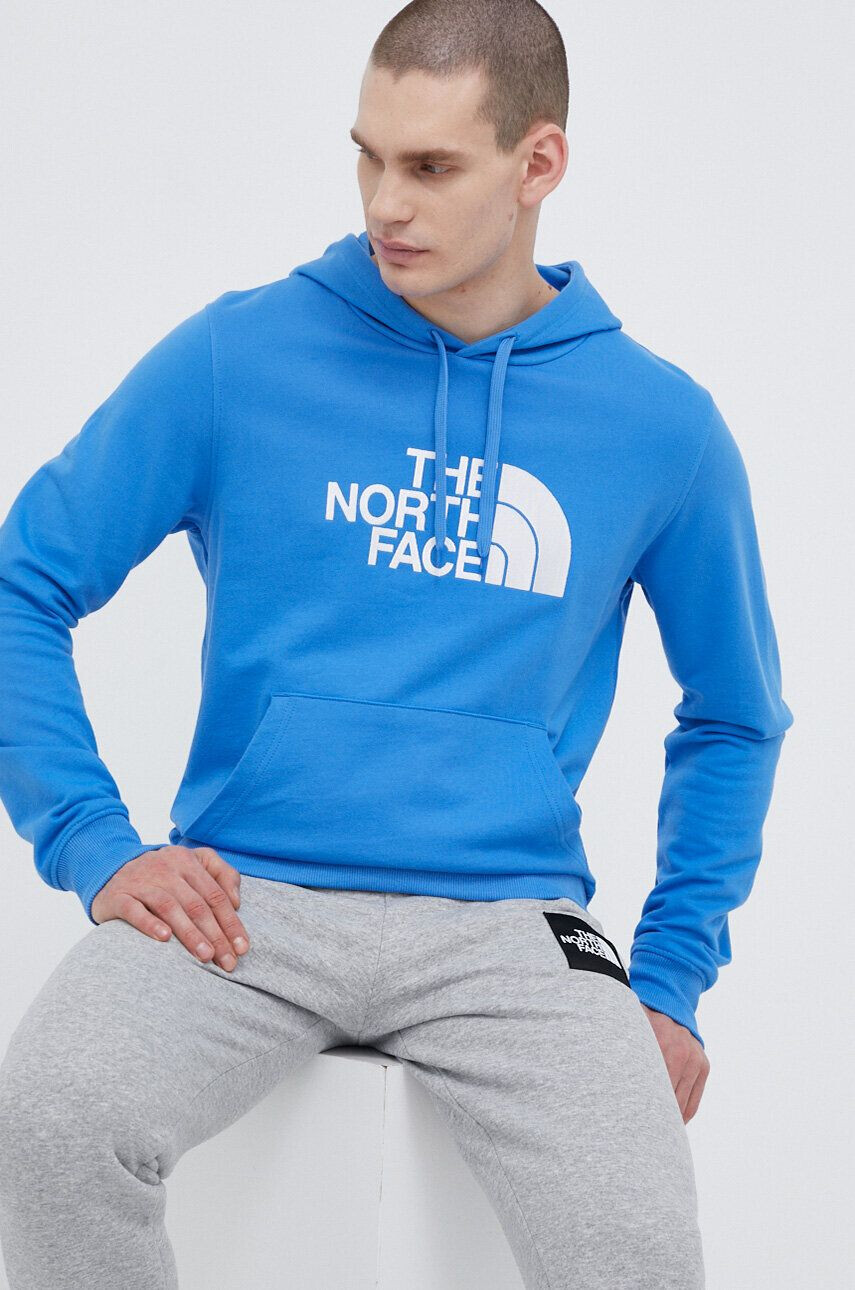 The North Face pamut melegítőfelső férfi nyomott mintás kapucnis - Pepit.hu