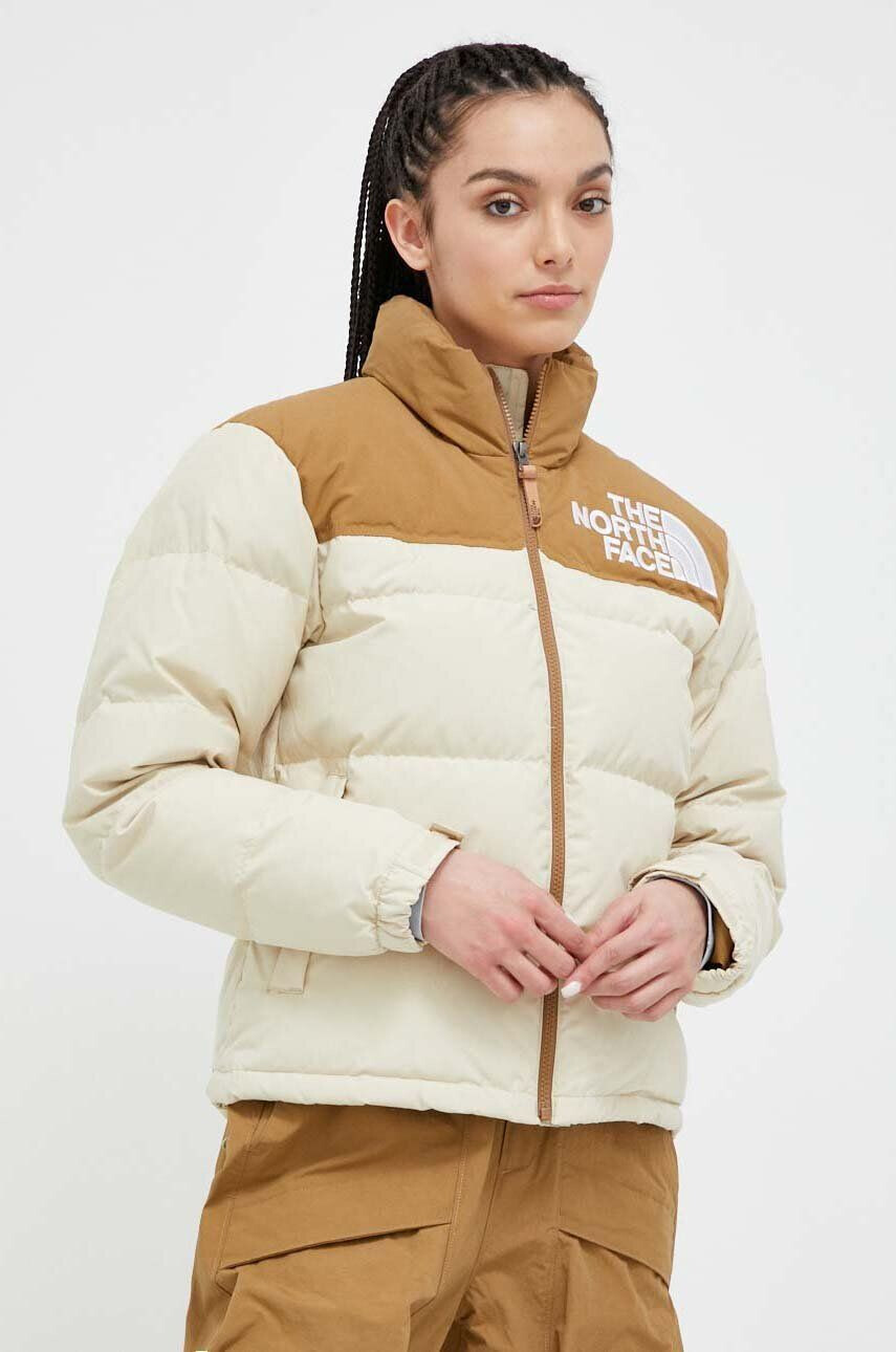 The North Face pehelydzseki 92 LOW-FI HI-TEK NUPTSE JACKET női bézs téli - Pepit.hu