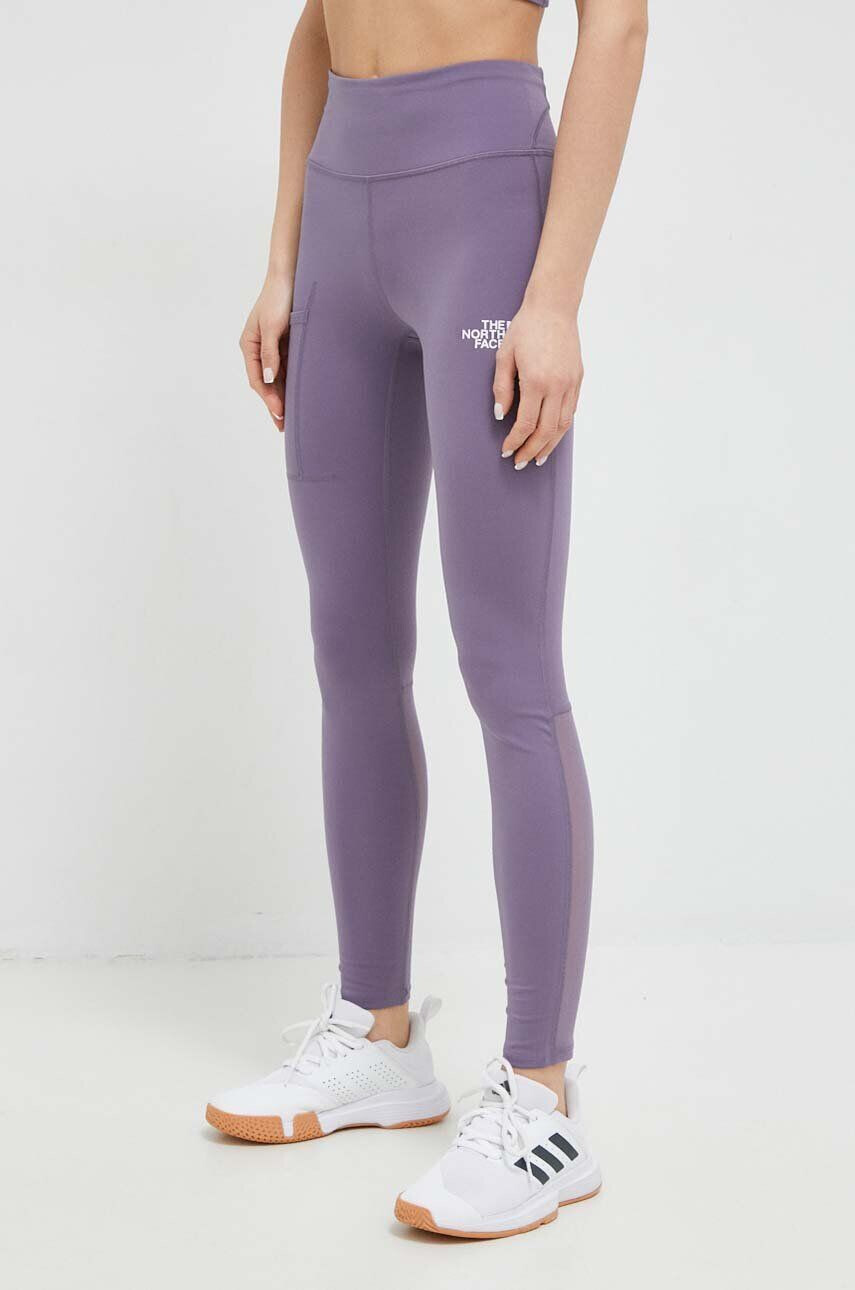 The North Face sport legging Movmynt lila női sima - Pepit.hu