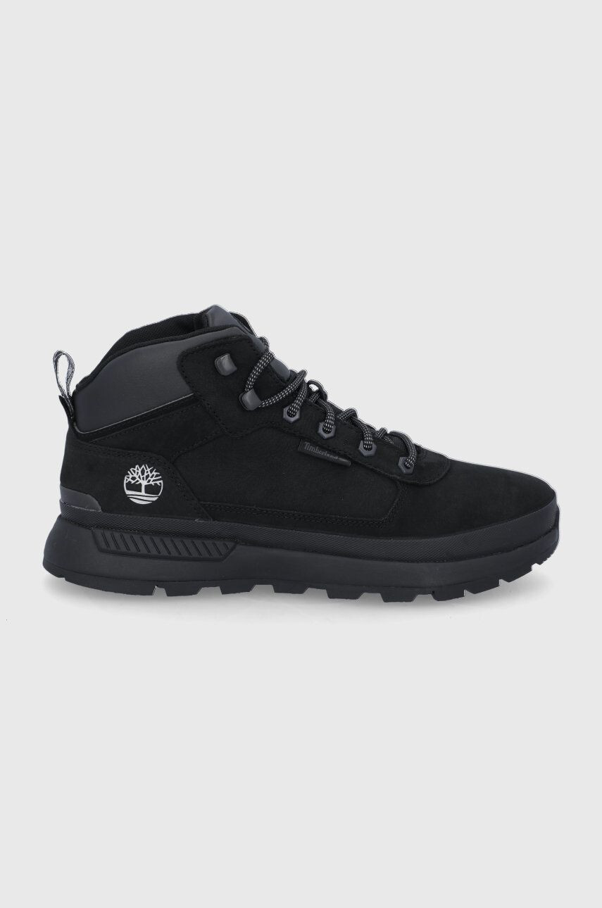 Timberland bőr cipő Fjeld Trekker Mid Field fekete férfi TB0A1ZPU0151 - Pepit.hu