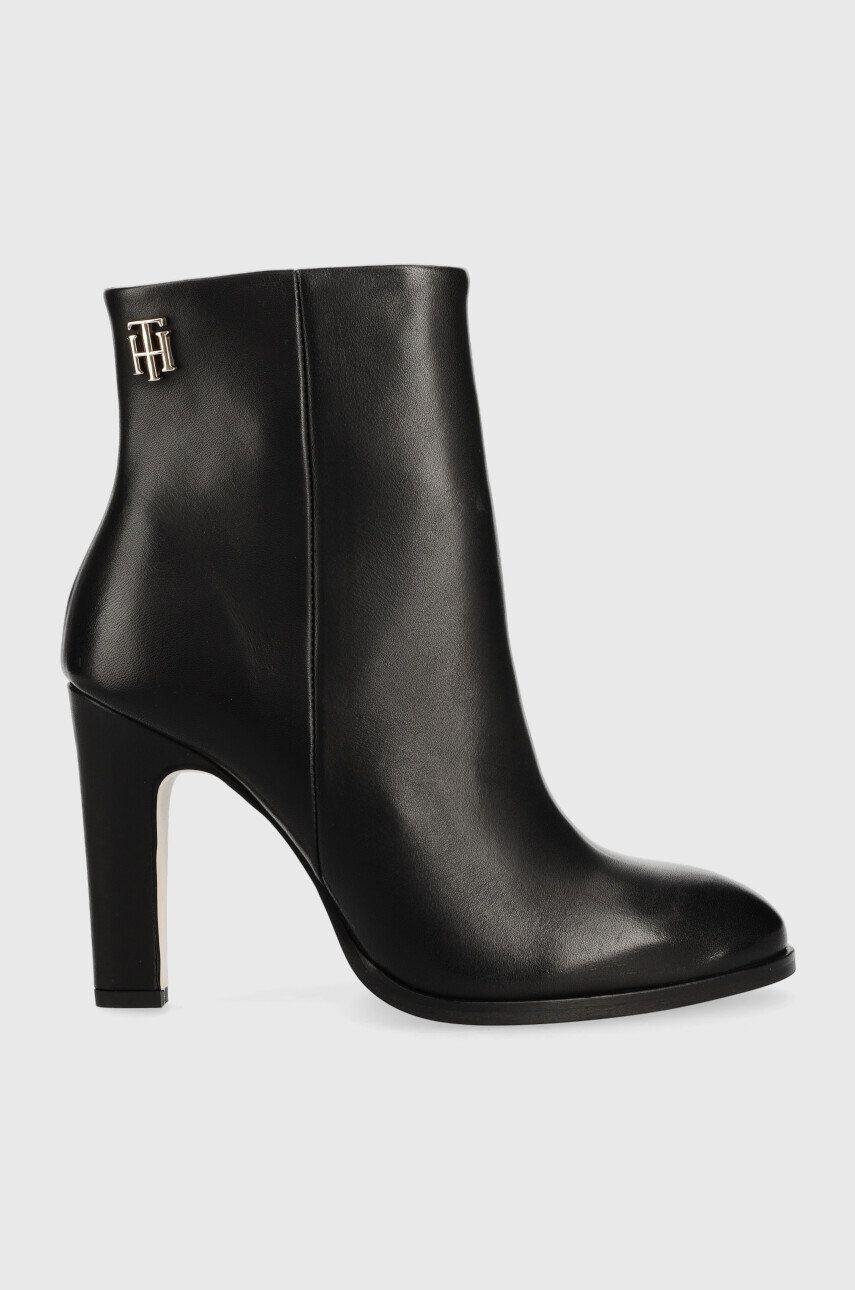 Tommy Hilfiger bőr csizma High Heel Leather Boot - Pepit.hu