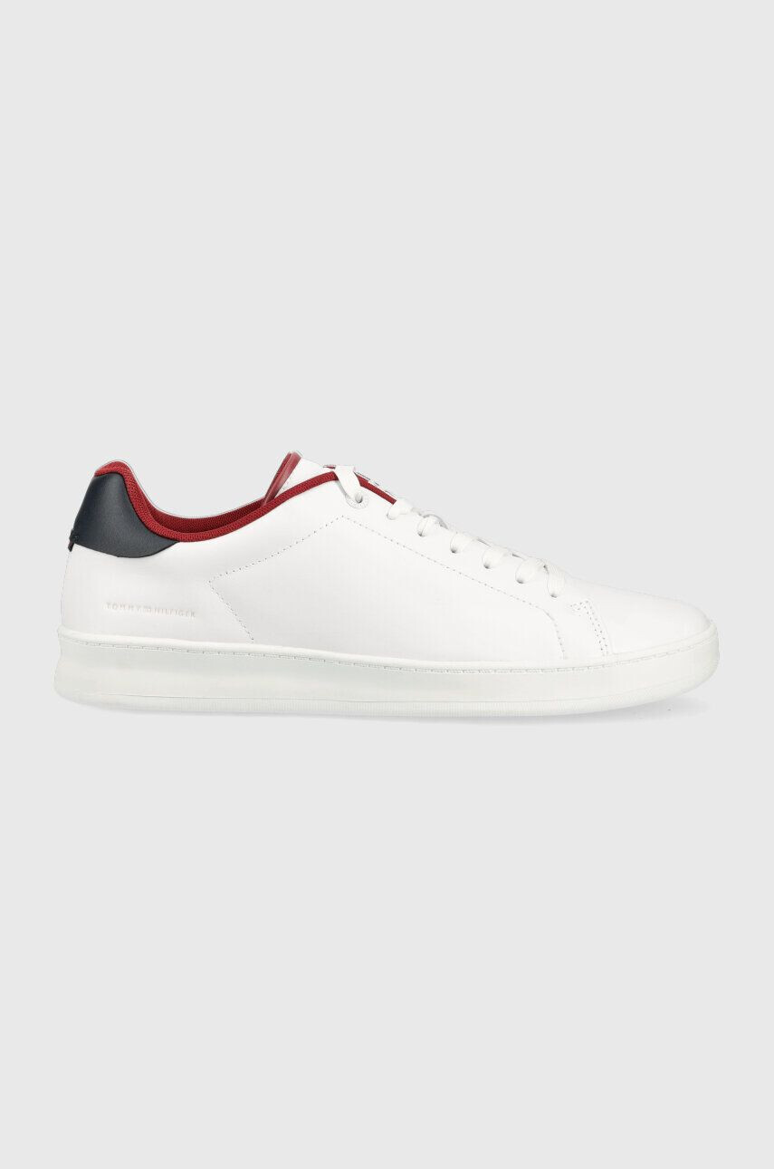 Tommy Hilfiger bőr sportcipő COURT SNEAKER LEATHER CUP sötétkék - Pepit.hu