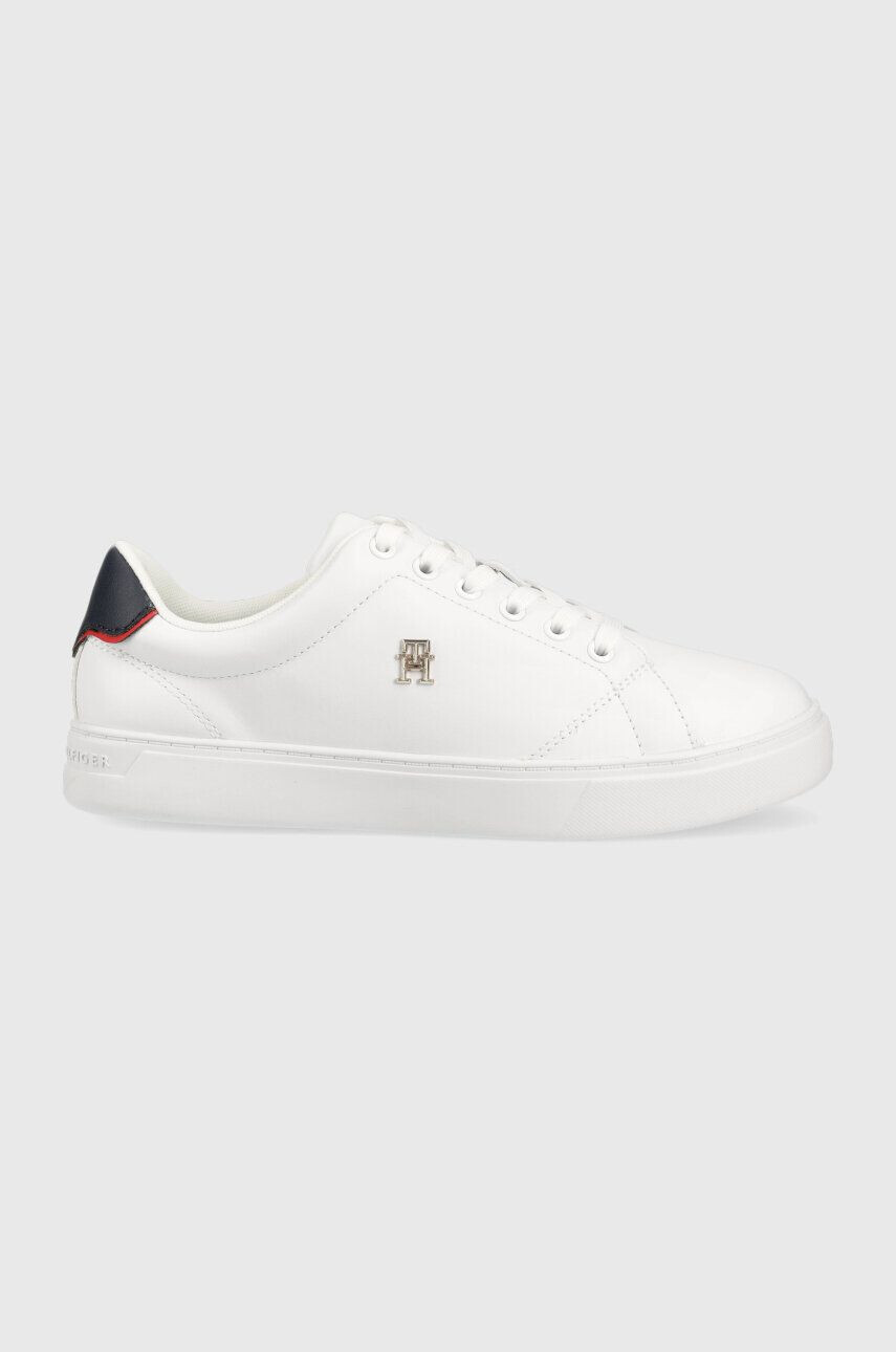 Tommy Hilfiger bőr sportcipő ELEVATED ESSENTIAL COURT SNEAKER fehér FW0FW07377 - Pepit.hu