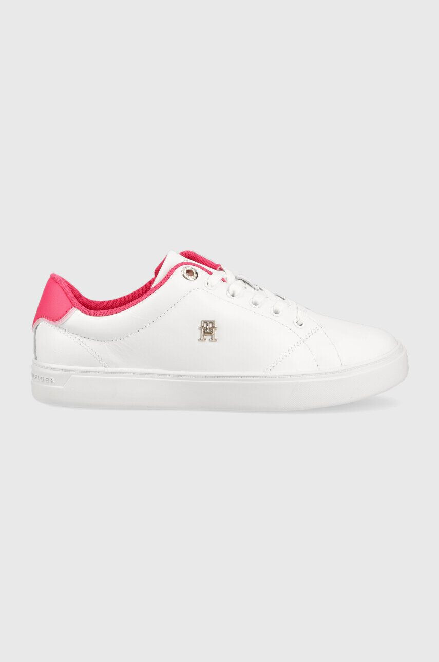 Tommy Hilfiger bőr sportcipő ELEVATED ESSENTIAL COURT SNEAKER fehér FW0FW07377 - Pepit.hu