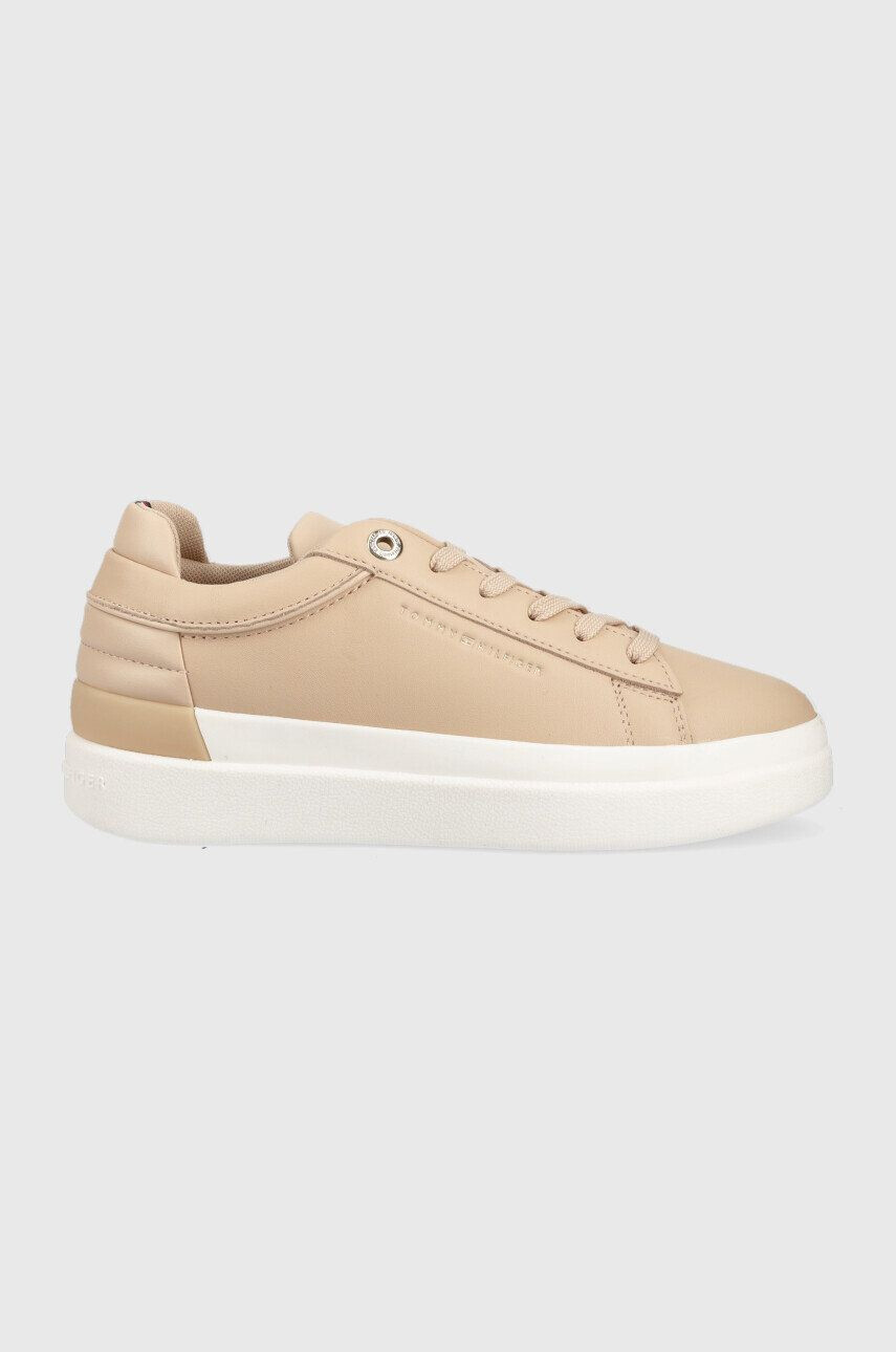 Tommy Hilfiger bőr sportcipő Fw0fw06511 Feminine Elevated Sneaker fehér - Pepit.hu