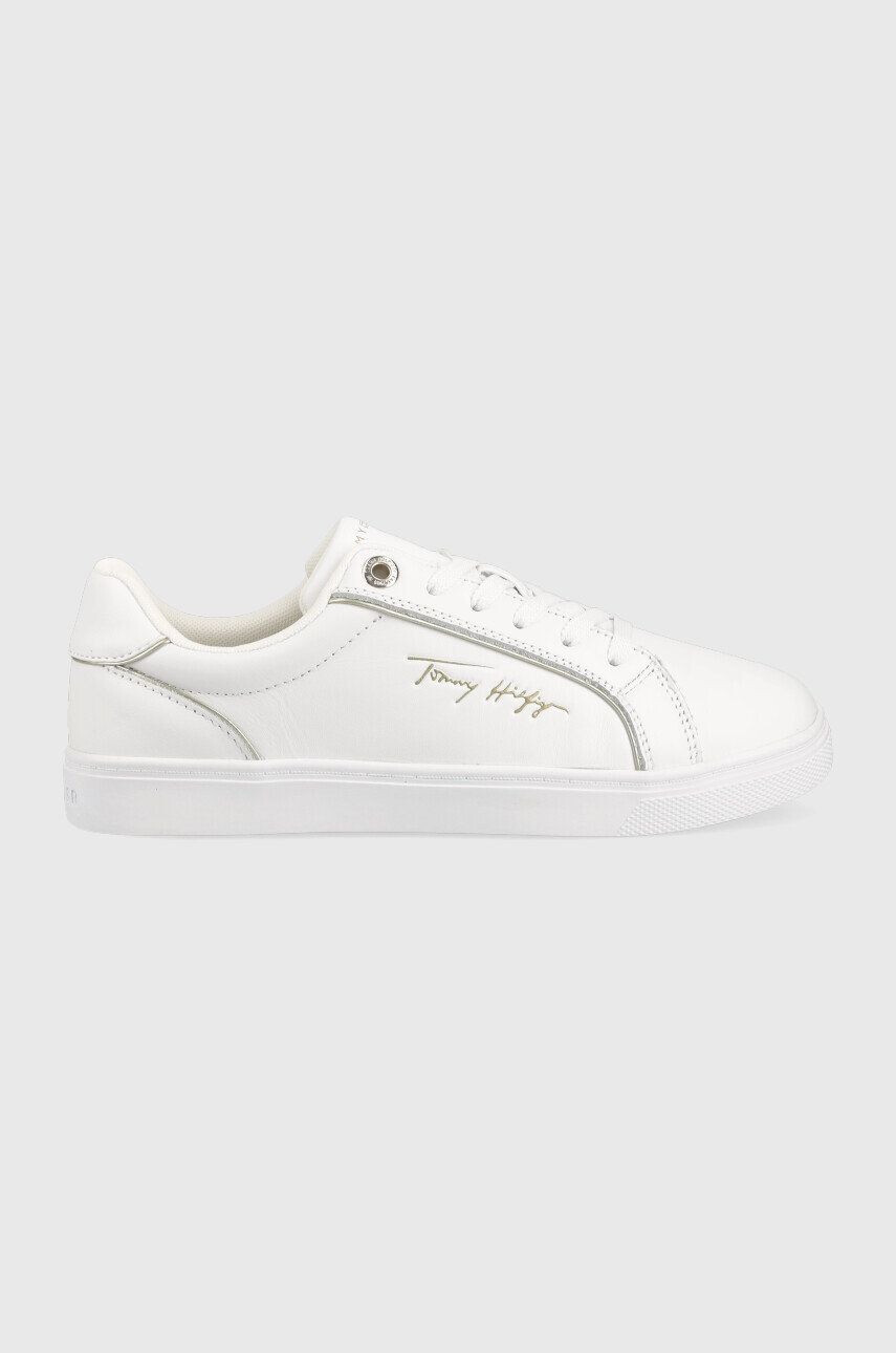 Tommy Hilfiger bőr sportcipő Signature Piping Sneaker - Pepit.hu