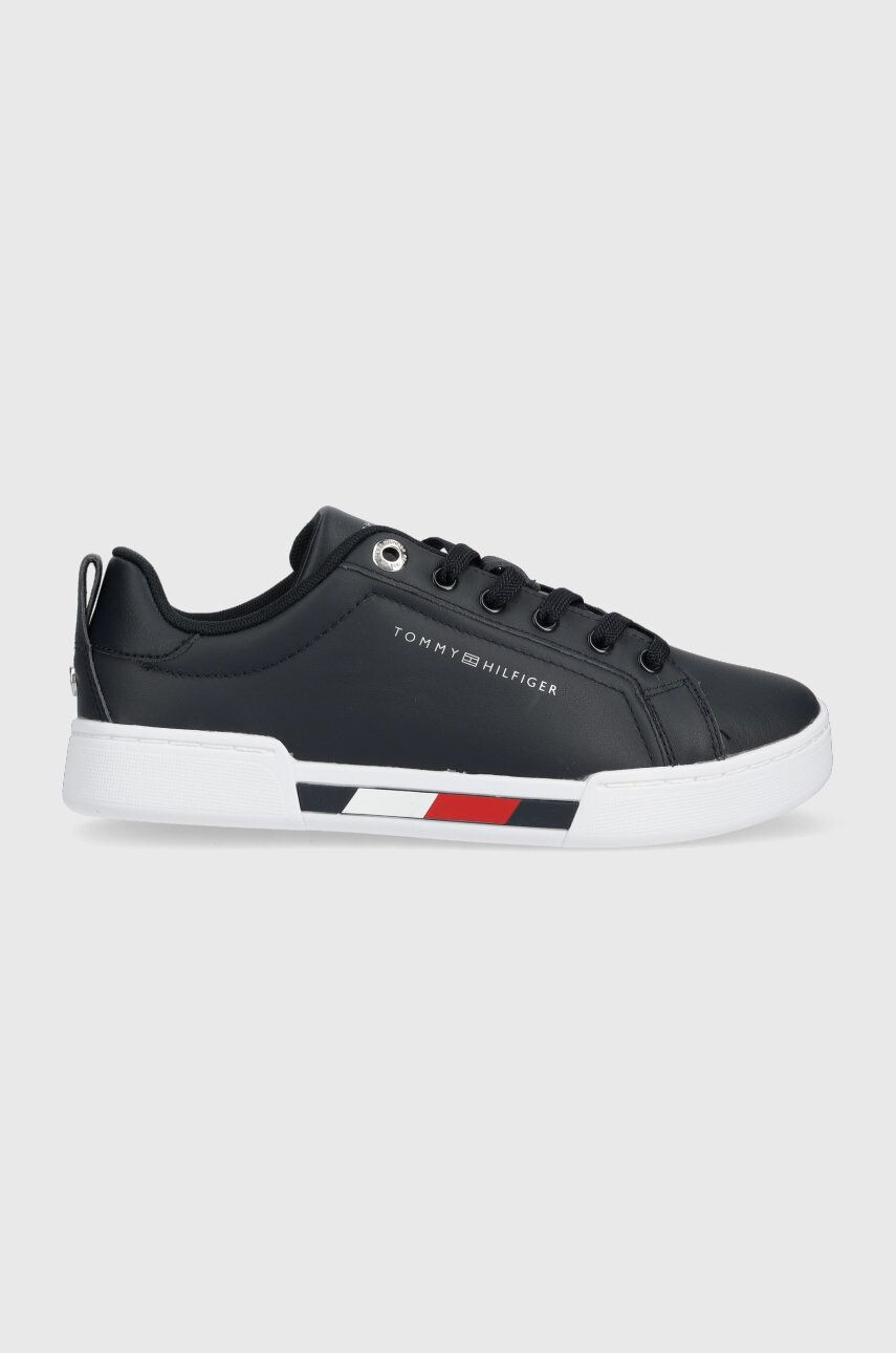 Tommy Hilfiger bőr sportcipő Tricolor Insert Sneaker - Pepit.hu